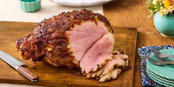 Apricot and Mustard Glazed Ham
