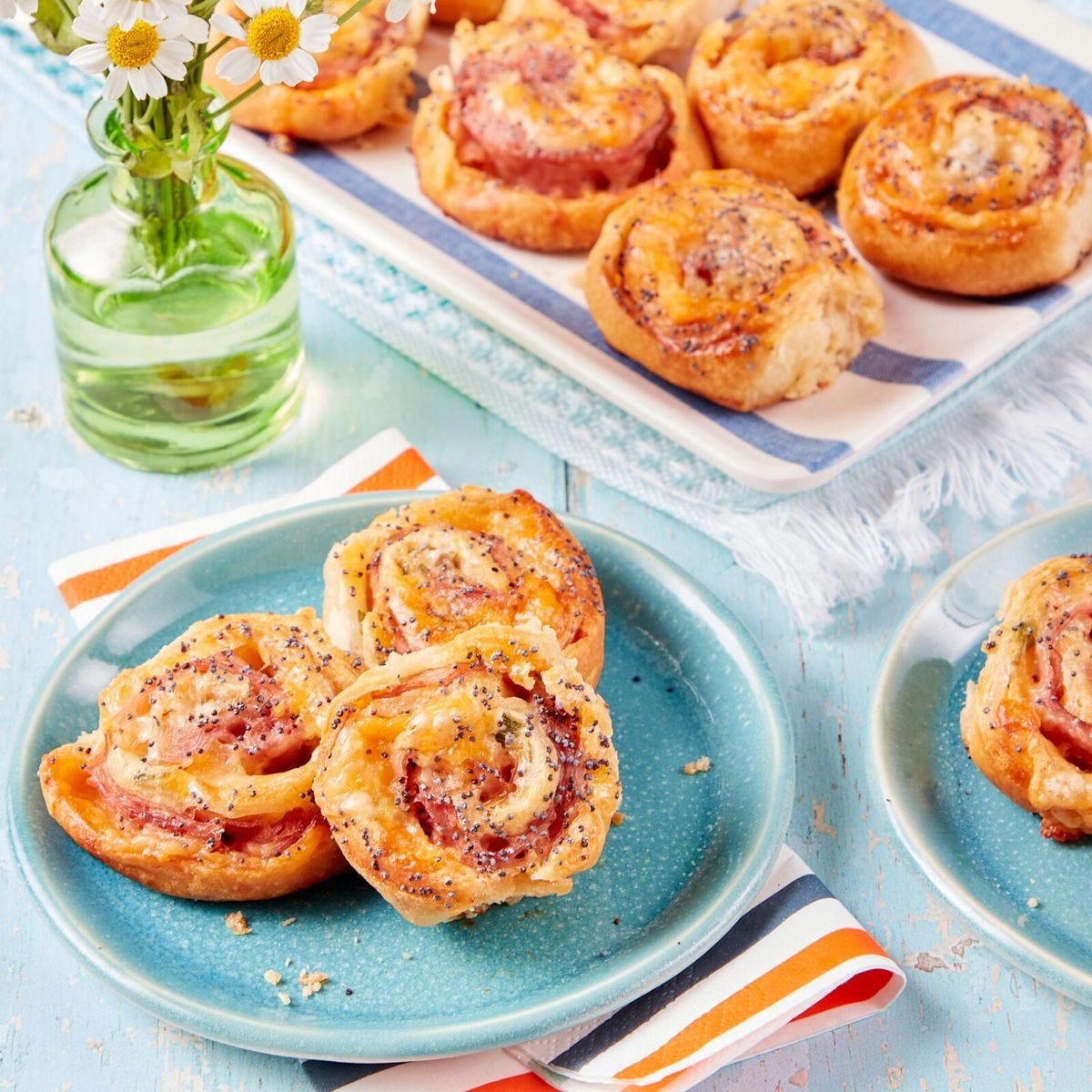 Ham and Cheese Pinwheels