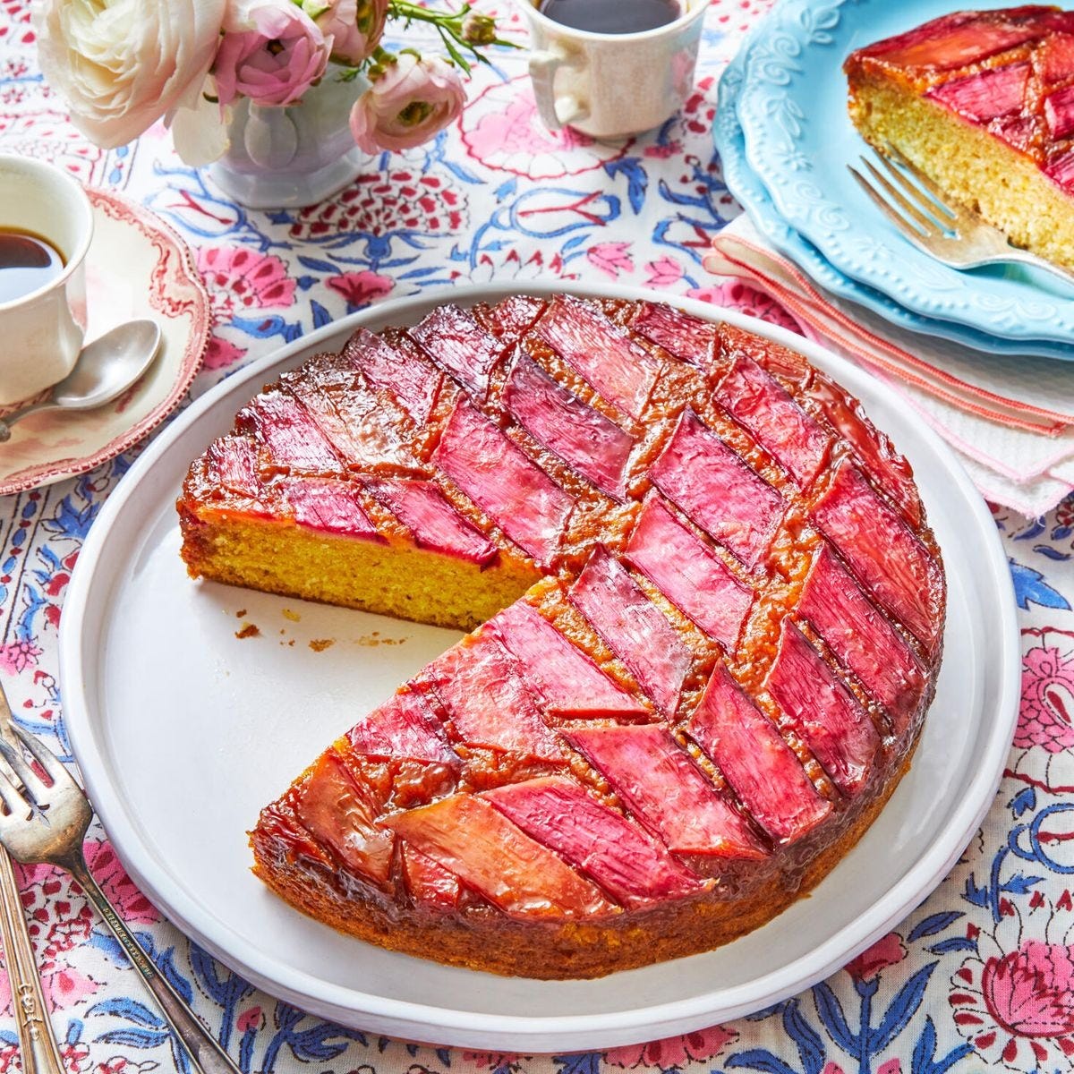 Rhubarb Upside Down Cake